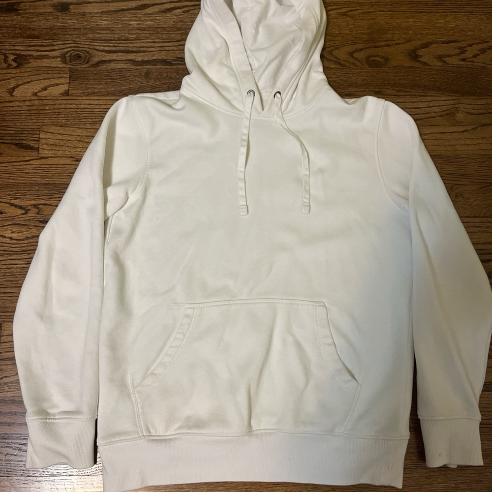 blank white hoodie